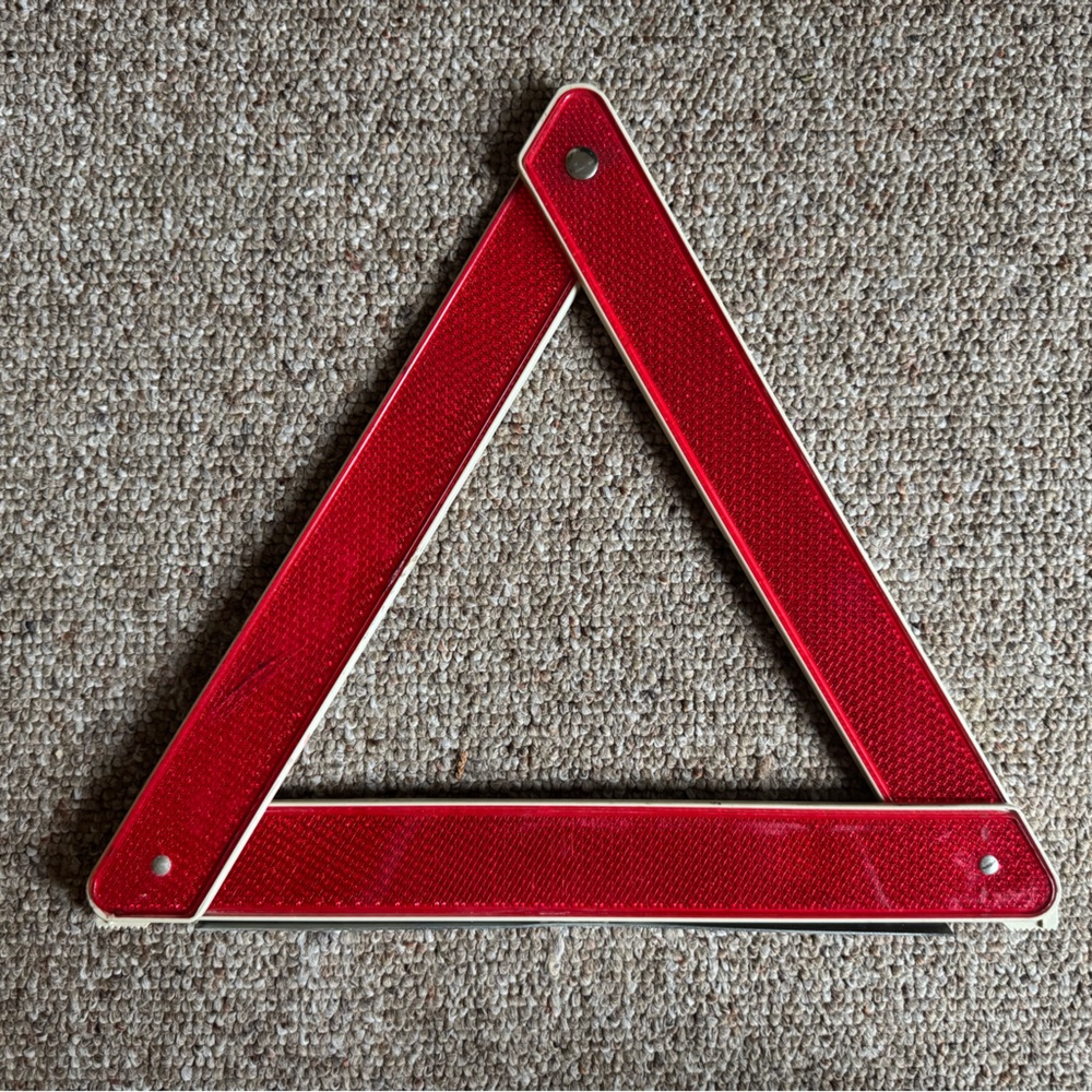 Red Reflective Safety Triangle